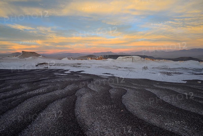 Moonscape of the Campo de Piedra Pomez in the sunset