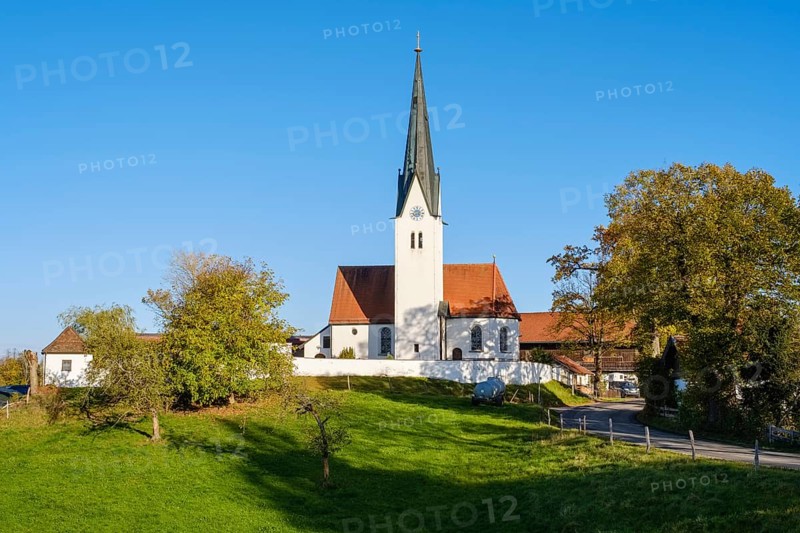 Church of St. Peter and Paul in Kirchbichl near Bad Tolz