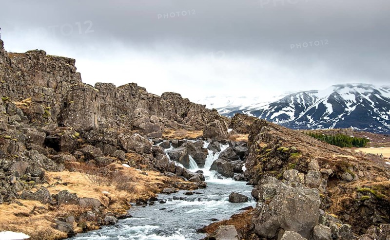 Small waterfall of the river Oxara