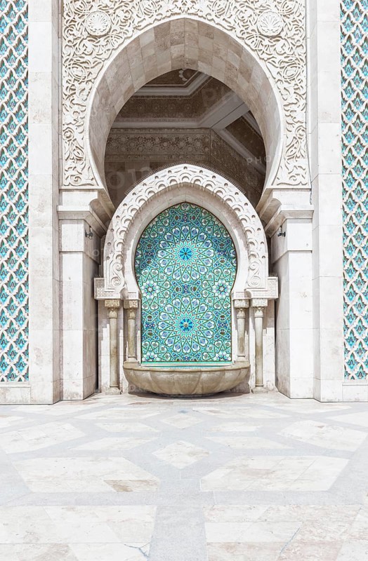 Decorated exterior wall