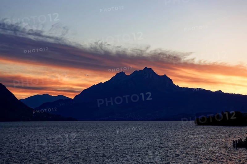 Mount Pilatus seen from Lake Lucerne