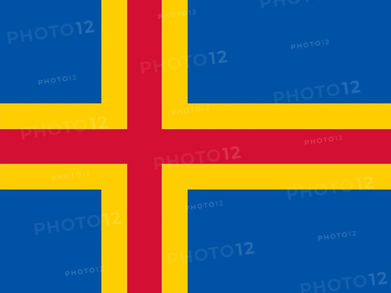 Official national flag of Aland Islands