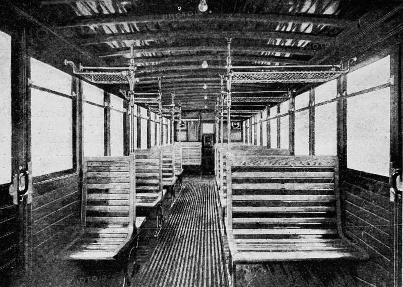 Interior of a Second class subway car