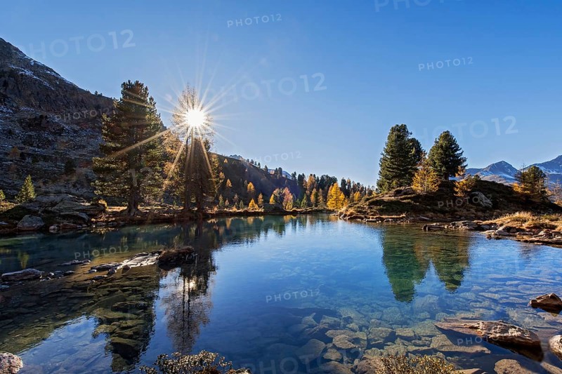 Berglisee lake in the Samnaungruppe