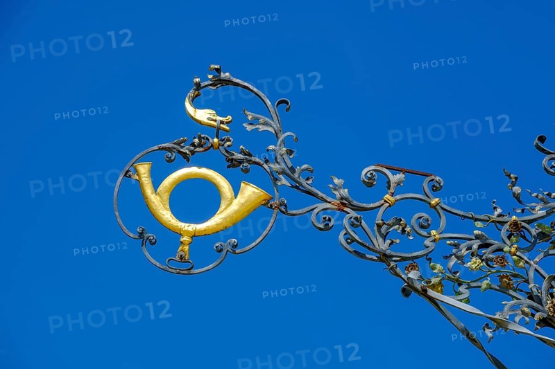 Hanging shop sign Gasthaus zur Post