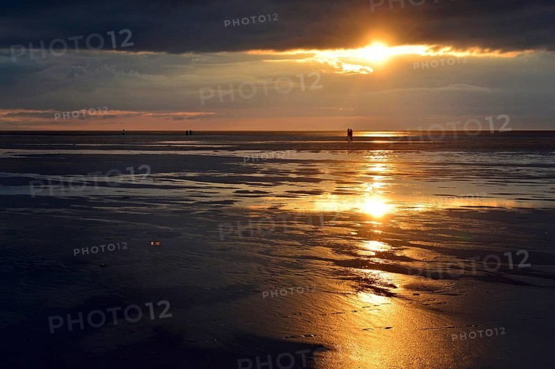 Sunset over the mud flats