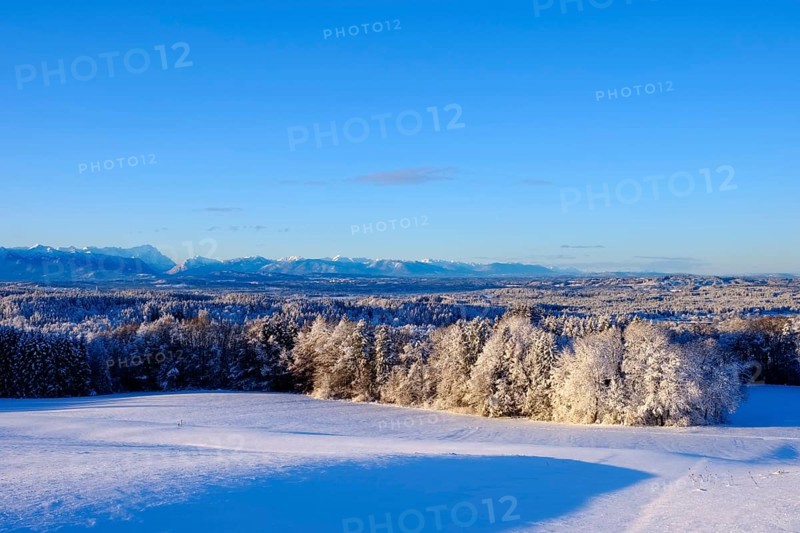 View from Peretshofener Hohe near Dietramszell