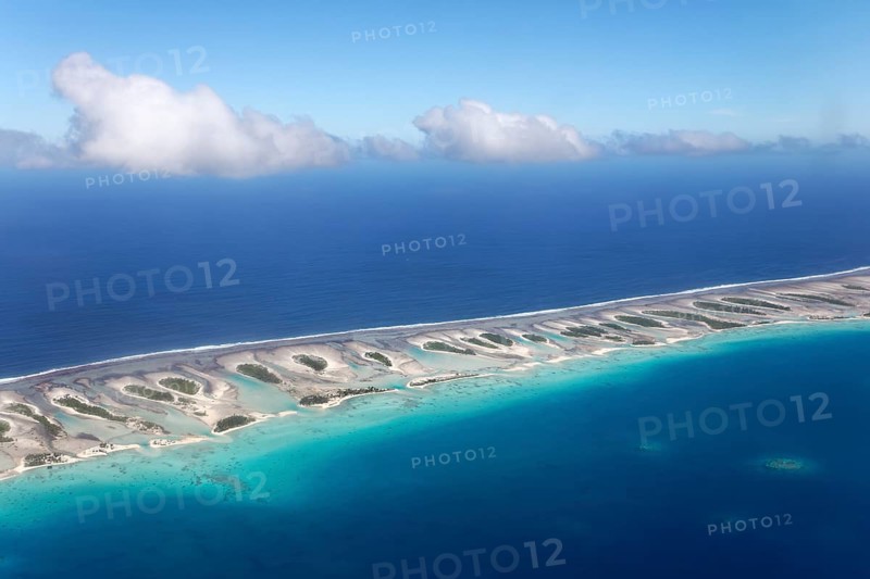 Coral reef with clouds