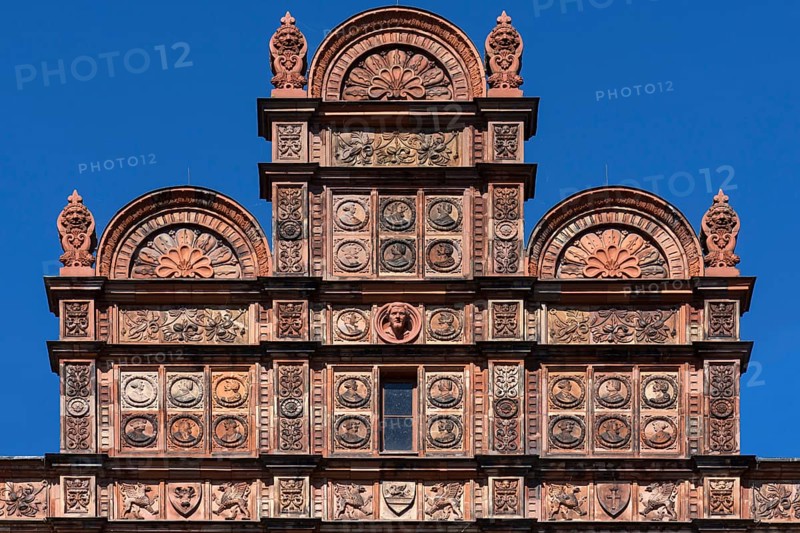Terracotta facade at Schwerin Castle