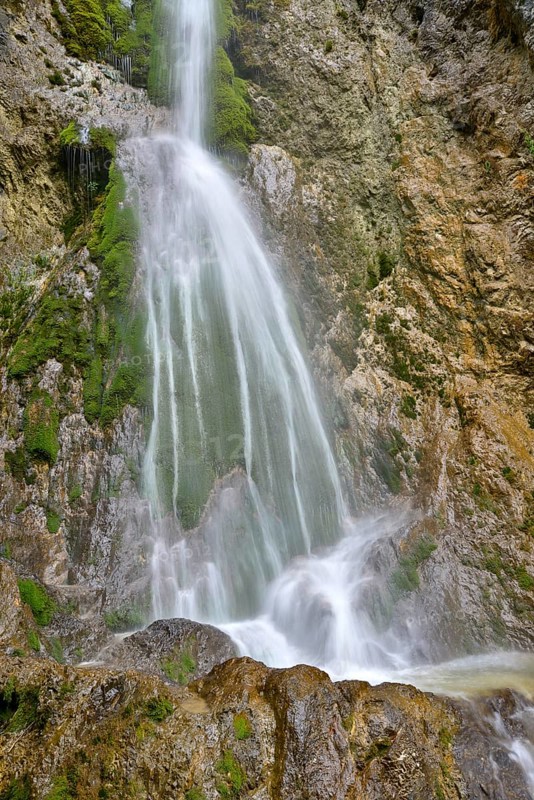 Waterfall at the entrance to Oberautal