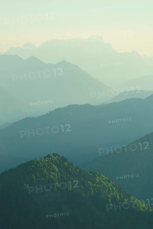 View from the Setzberg at Lake Tegernsee to the Zugspitze