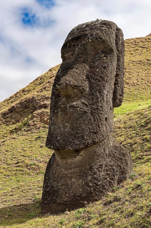 Moais in Rano Raraku