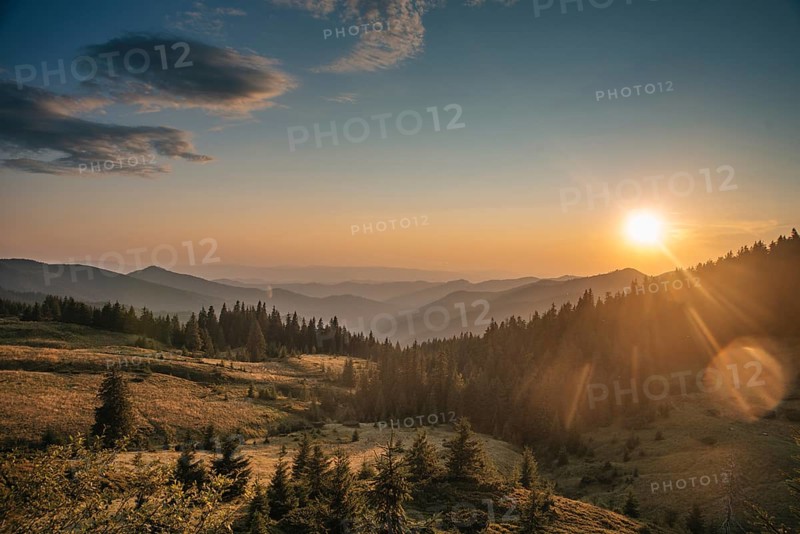 Sunrise in the mountains