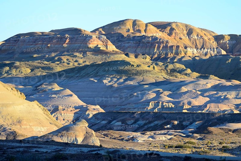 Colourful desert landscape in the Moon Valley