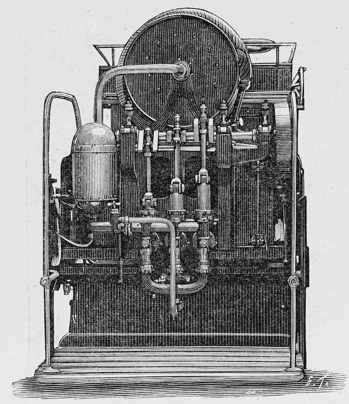 Electric material of the Paris Firemen