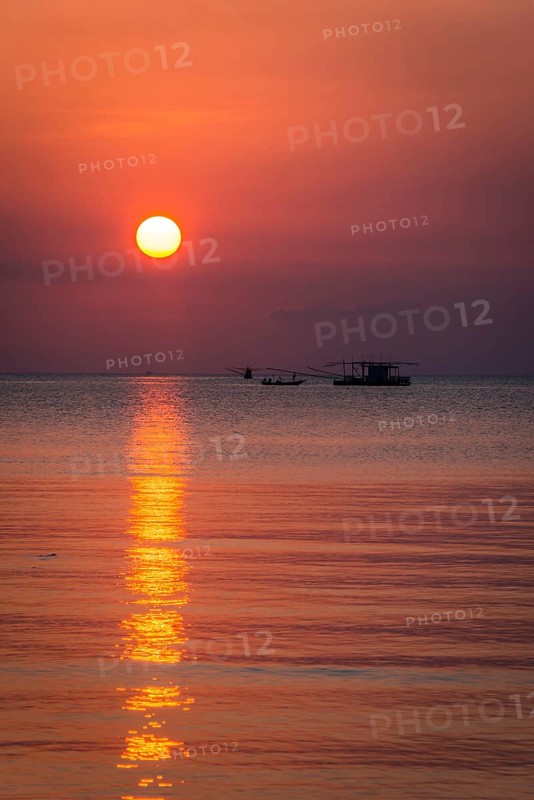 Sunset at sea