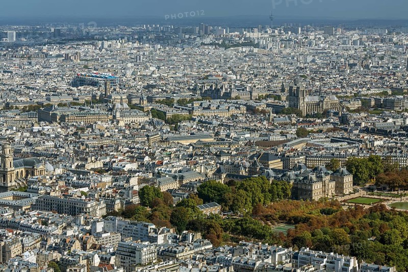 City view with Jardin du Luxembourg