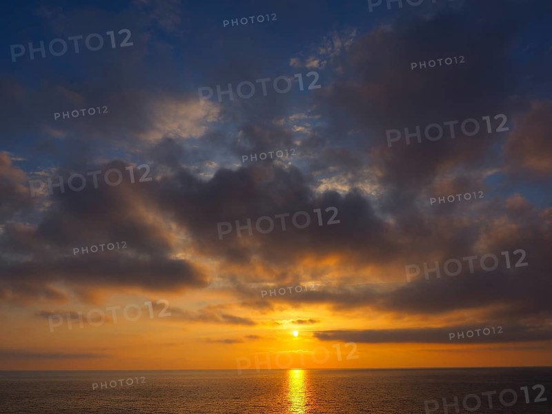 Sunset over the sea