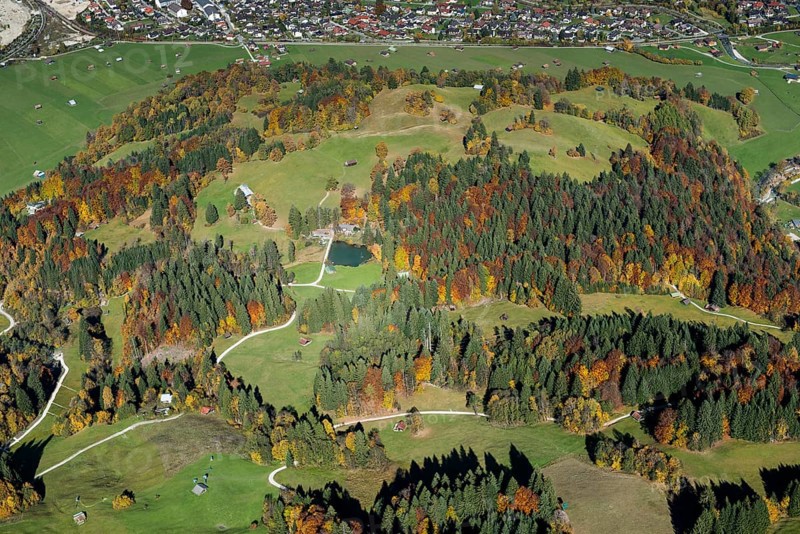 Kochelberg mountain with Kochelberg alp in autumn