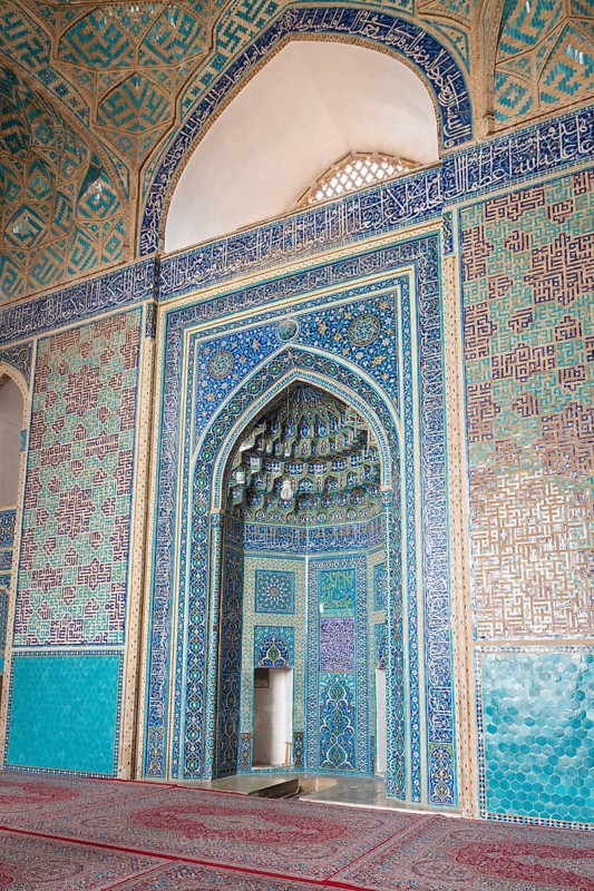 Mihrab of Masjed-e Jameh mosque or Friday mosque