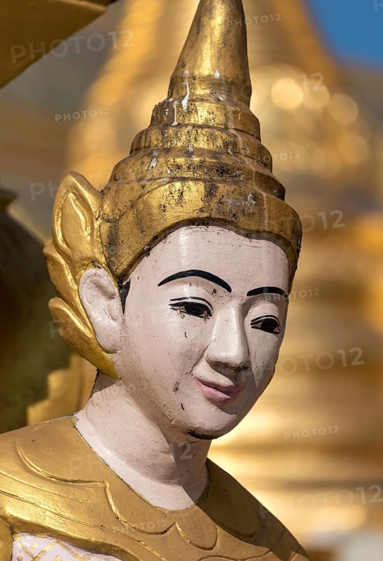 Nat spirit statue at Shwedagon Pagoda
