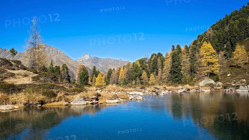 Berglisee lake in the Samnaungruppe