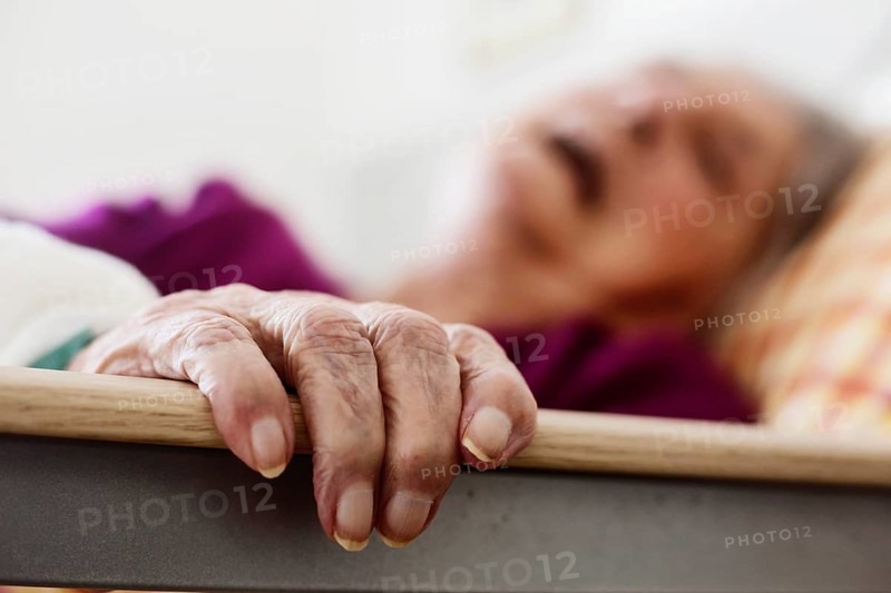 Senior on her deathbed