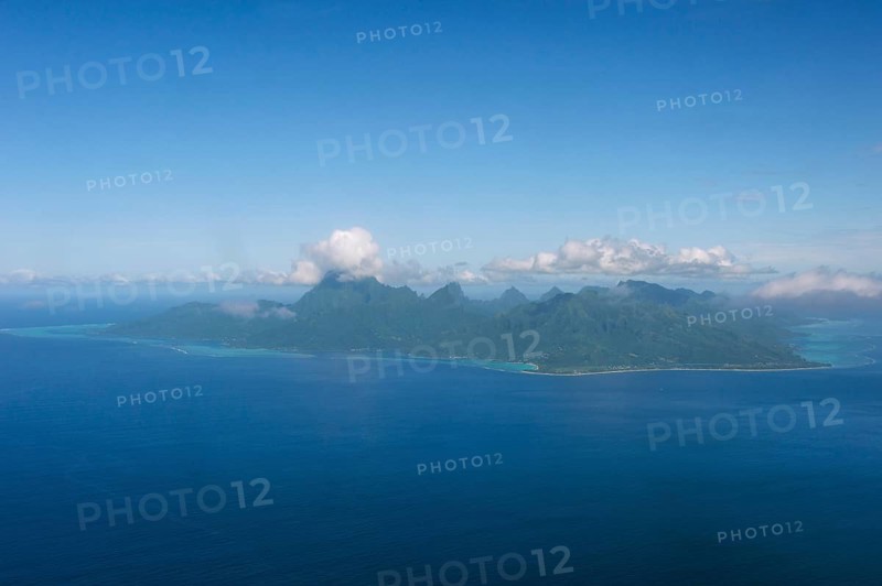 Aerial of the island of Moorea