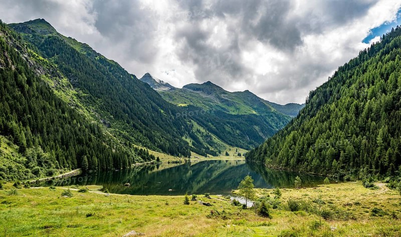 View into the valley over Riesachsee
