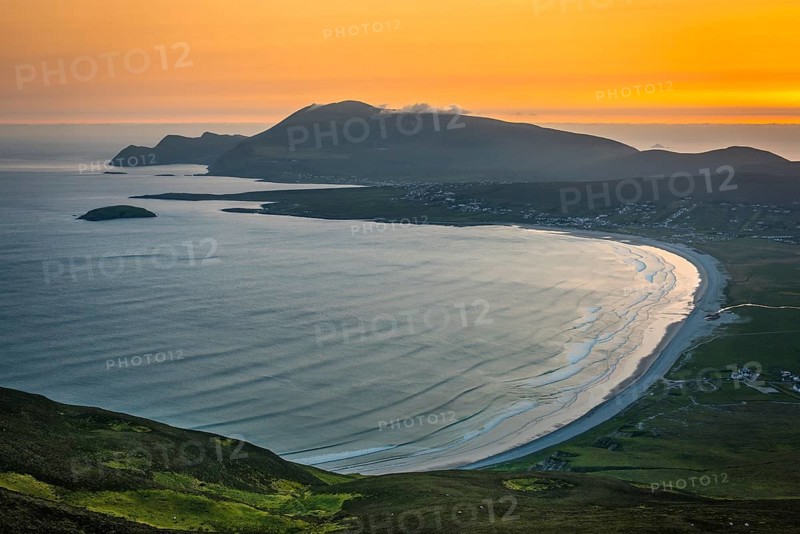 View of the Bay of Keel at sunset
