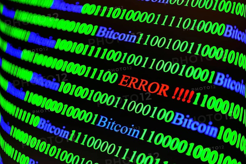 Binary code with Error lettering