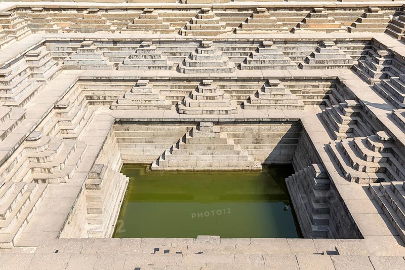 Stepped square water tank
