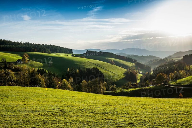 View of hilly landscape