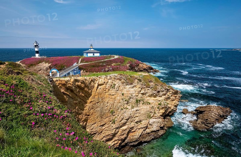 Illa Pancha Island with Lighthouse