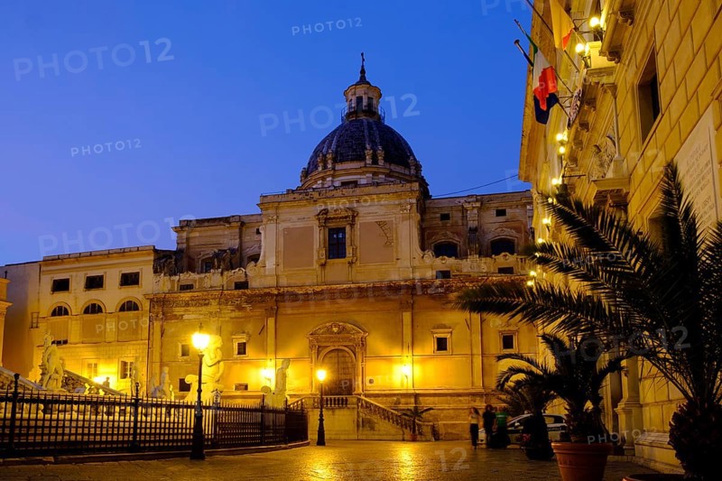 Chiesa Santa Caterina at dusk
