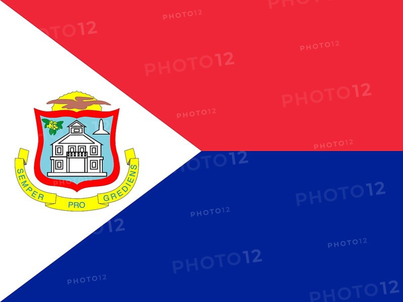 Official national flag of Dutch part Sint Maarten