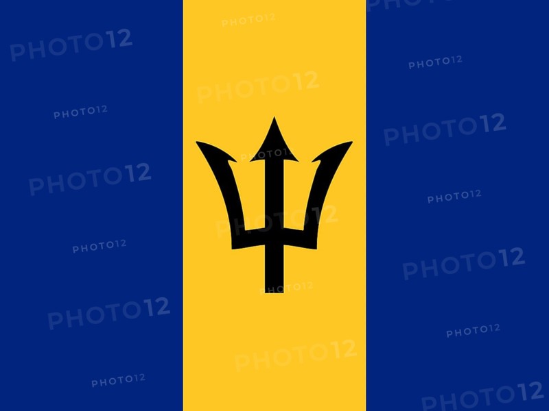 Official national flag of Barbados