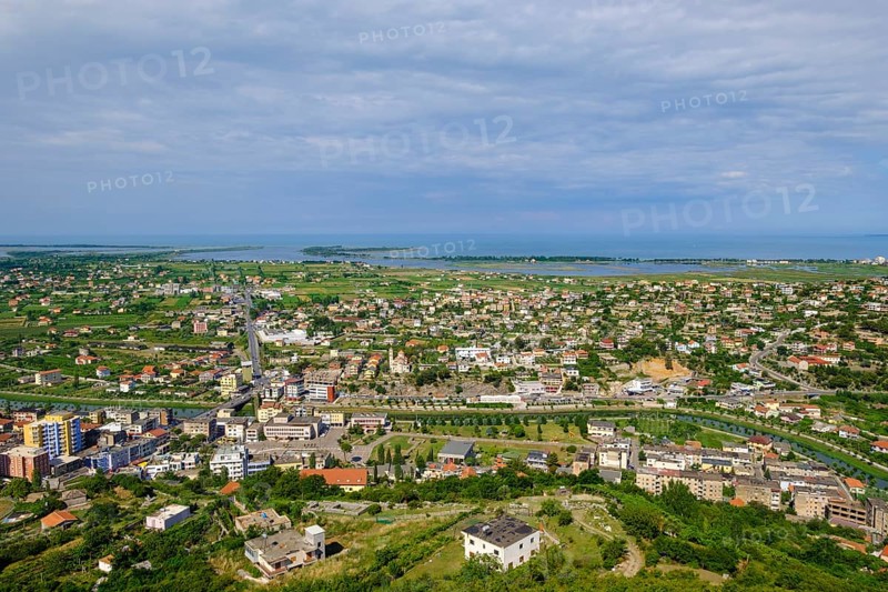 View from castle to Lezha