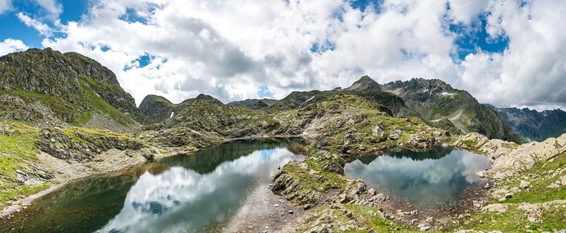 Two small lakes in the Klafferkessel