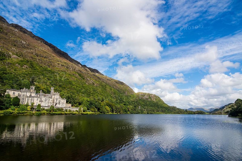 Kylemore abbey on the Pollacapall Lough
