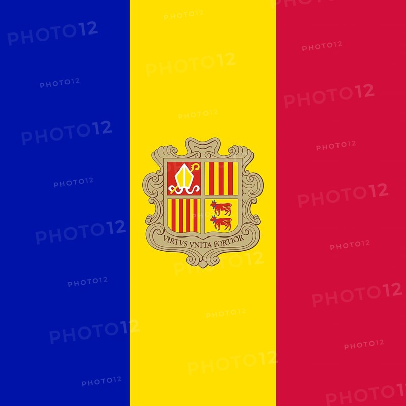 Official national flag of Principality of Andorra