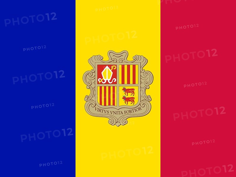 Official national flag of Principality of Andorra