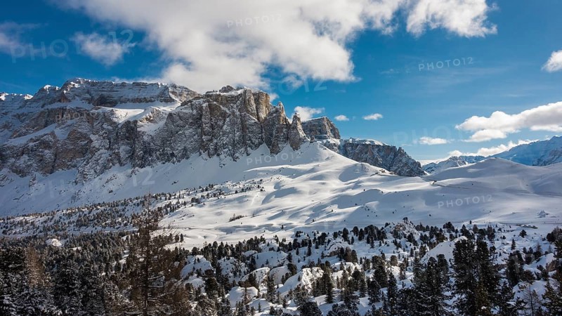 Sella Pass in winter