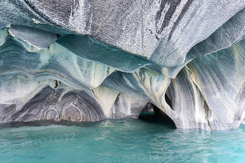 Skurile marble rock in the Capilla de Marmol
