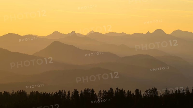 Mangfall mountains with Wallberg