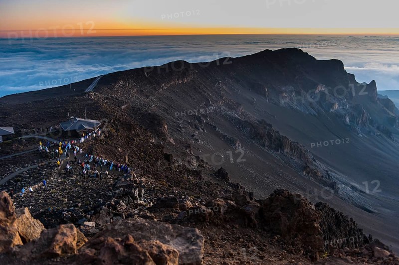 Sunrise on top of the Haleakala National Park
