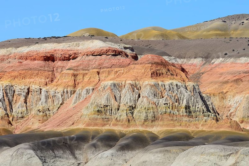 Colourful desert landscape in the Moon Valley