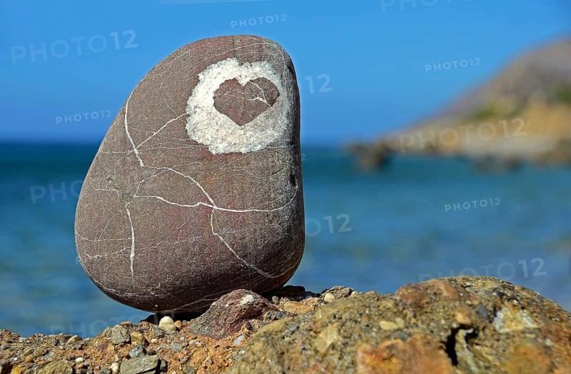 Stone with heart shape