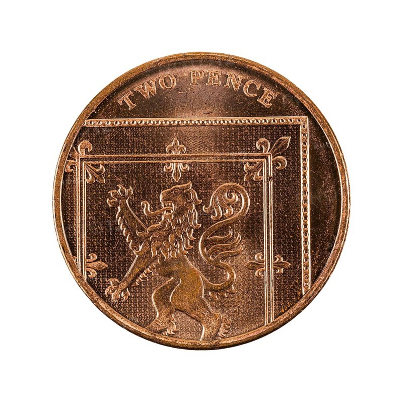 British two pence coin