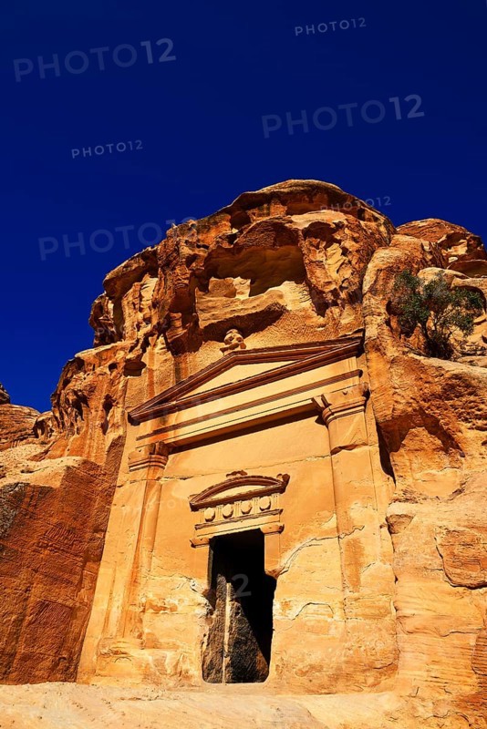 Old rock-church in Little Petra